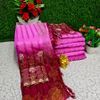 Rainbow fancy stone work soft silk off and off model sarees with blouse modern fancy item sarees - WINE COLOUR
