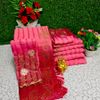 Rainbow fancy stone work soft silk off and off model sarees with blouse modern fancy item sarees - MEJANTA