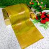 Banaras with our Banarasi Cotton fabric — a beautiful fusion of classic artistry and breathable comfort wear saree - OLIVE GREEN (2)