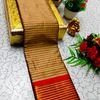 Beauty checked soft silk rich look design soft material function and party wear - CHOCOLATE COLOR