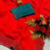 Celestial grace: space silk saree  modern fancy item sarees - RED