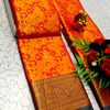 Wedding luxury silk saree with premium zari design || wedding sarees collection - ORANGE N