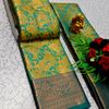 Wedding luxury silk saree with premium zari design || wedding sarees collection - ICE BLUE