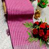 Nayanthara Inspired Checked Sarees with multiple colors - LIGHT PINK