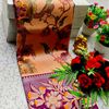 Elegant Kalamkari Tissue Saree for Festivities & Weddings - ORANGE N (1)