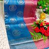 Traditional vaira oosi silk saree - perfect for weddings & festivals - BLUE SHADE (1)
