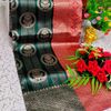 Traditional vaira oosi silk saree - perfect for weddings & festivals - BOTTLE GREEN (7)