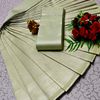All over body running simple & elegant kubera pattu saree - LIGHT GREEN
