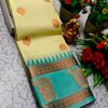 A "Retta Petta" soft silk saree with Rich Pallu and Blouse - CREAM