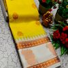A "Retta Petta" soft silk saree with Rich Pallu and Blouse - YELLOW