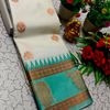 A "Retta Petta" soft silk saree with Rich Pallu and Blouse - WHITE