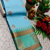 A "Retta Petta" soft silk saree with Rich Pallu and Blouse - SKY BLUE