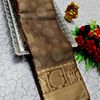 Ayusha Pattu Saree  Pure Silk with Grand Zari Work - COFEE BROWN