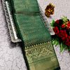 Ayusha Pattu Saree  Pure Silk with Grand Zari Work - TEAL COLOUR