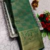 Ayusha Pattu Saree  Pure Silk with Grand Zari Work - TEAL (1)