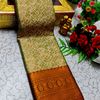 Ayusha Pattu Saree  Pure Silk with Grand Zari Work - LIGHT OLIVE (1)