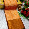 Ayusha Pattu Saree  Pure Silk with Grand Zari Work - ORANGE (1)