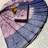 Premium kubera pattu saree rapier fancy  light weight silk mango with folwer design saree - BABY PINK