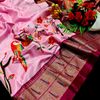 Luxurious Soft Silk Paithani Saree - Effortless Elegance in Traditional Weaves - BABY PINK