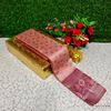 Premium kubera pattu saree rapier fancy  light weight silk type sarees function wear - CORAL COLOUR (5)