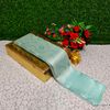 Premium kubera pattu saree rapier fancy  light weight silk type sarees function wear - ICE BLUE (8)
