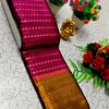 Narayani Cotton with Classic Zari Temple Border - MEJANTA