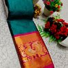 Traditional Paavaii Silk Saree And Premium Design Saree Border Zari Design - TEAL COLOUR