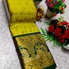 Traditional Paavaii Silk Saree And Premium Design Saree Border Zari Design - LEMON GREEN