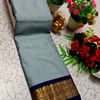 Traditional Plain Silk Saree Premium Design Border Zari Design - AS COLOR