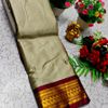 Traditional Kalyani  Silk Saree Premium Design Border Zari Design - OFF WHITE