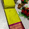 Traditional Kalyani  Silk Saree Premium Design Border Zari Design - FLORAISON GREEN