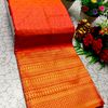 1000 Butta premium Soft Silk Saree weddings, festivals, traditional Wear - CORAL COLOUR
