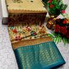 Fancy print office wear cotton sarees all over body kalamkari  pattern design premium look lightweight comfortable wear - LIGHT GOLD