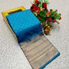 1000 butta premium soft silk saree weddings, festivals, traditional wear - BLUE SHADE (1)