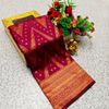 1000 Butta premium Soft Silk Saree weddings, festivals, traditional Wear - MAROON COLOR