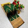 1000 Butta premium Soft Silk Saree weddings, festivals, traditional Wear - BOTTLE GREEN (1)