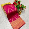 1000 Butta premium Soft Silk Saree weddings, festivals, traditional Wear - MEJANTA (1)