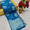 Premium Banarasi Silk Saree with Heavy Silver Zari & Stone Work Saree - BLUE COLOUR (1)