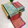 Premium Bridal Tissue Silk Saree with Intricate Zari Weave- LIGHT BLUE N