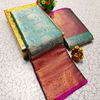Premium Bridal Tissue Silk Saree with Intricate Zari Weave- ICE BLUE (9)