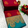 Premium Meena work Soft Silk Saree weddings, festivals, traditional Wear - MEJANTA (1)