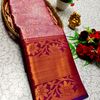Premium Bridal Tissue Silk Saree with Intricate Zari Weave- LIGHT PINK