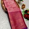 Premium Bridal Tissue Silk Saree with Intricate Zari Weave- DARK PINK (2)
