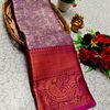 Premium Bridal Tissue Silk Saree with Intricate Zari Weave- PURPLE COLOUR (1)
