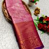 Premium Bridal Tissue Silk Saree with Intricate Zari Weave - RUBY COLOUR