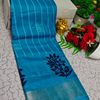 Traditional Look Malgudi Silk Saree Lightweight Silk Blend Saree - BLUE COLOUR (2)