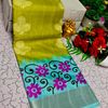 Traditional Look Malgudi Silk Saree Lightweight Silk Blend Saree - FLORAISON GREEN (1)