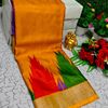 Traditional Look Malgudi Silk Saree Lightweight Silk Blend Saree - VENTHAYA COLOUR (1)