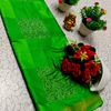 Traditional Look Malgudi Silk Saree Lightweight Silk Blend Saree - GREEN (1)