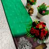 Traditional Look Malgudi Silk Saree Lightweight Silk Blend Saree - EMERALD COLOUR